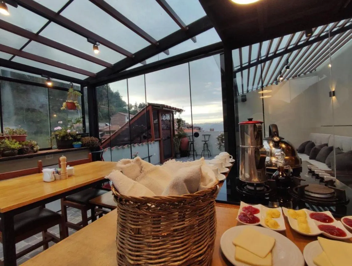 Shared sitting area at Casa Agustina Cusco